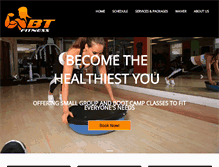 Tablet Screenshot of go2btfitness.com